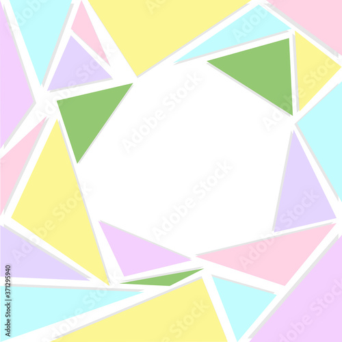Abstraction illustration of colored shapes. Vector background