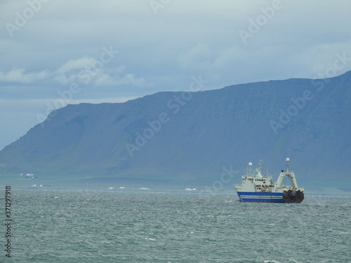 Icelandic fishing boats in Reykjavik Harbor. © Jessica