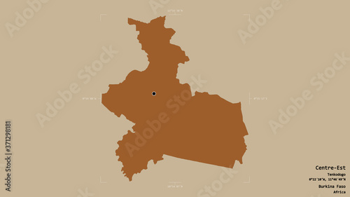 Centre-Est - Burkina Faso. Bounding box. Pattern