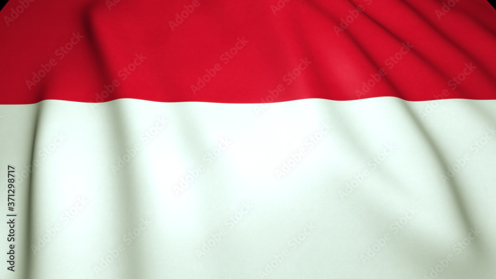 Waving realistic Monaco flag on background, 3d illustration Waving realistic Monaco flag on background, 3d illustration