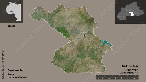 Centre-Sud, region of Burkina Faso,. Previews. Satellite