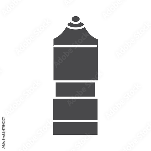 thermos sport equipment silhouette icon design