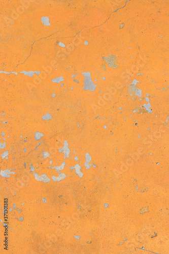 Obraz na płótnie Abstract Old Orange Grunge Cement Wall for texture background w salonie
