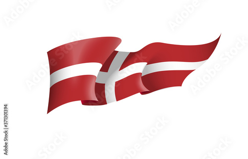 Sovereign Military Order of Malta flag state symbol national banner. Greeting card National Independence Day Sovereign Military Hospitaller Order. Illustration banner with realistic state flag of SMOM