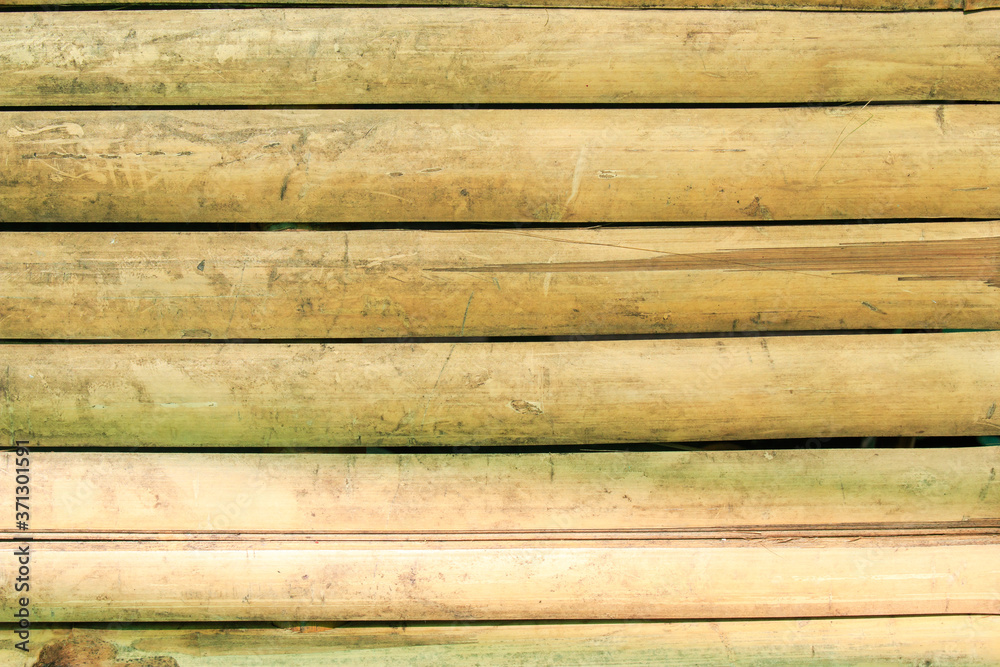 old brown tone bamboo plank fence texture