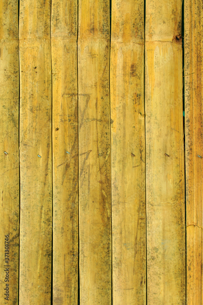 old brown tone bamboo plank fence texture