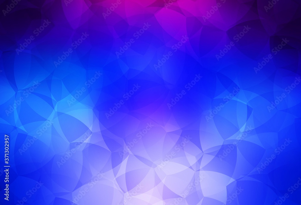 Fototapeta premium Dark Pink, Blue vector polygonal background.