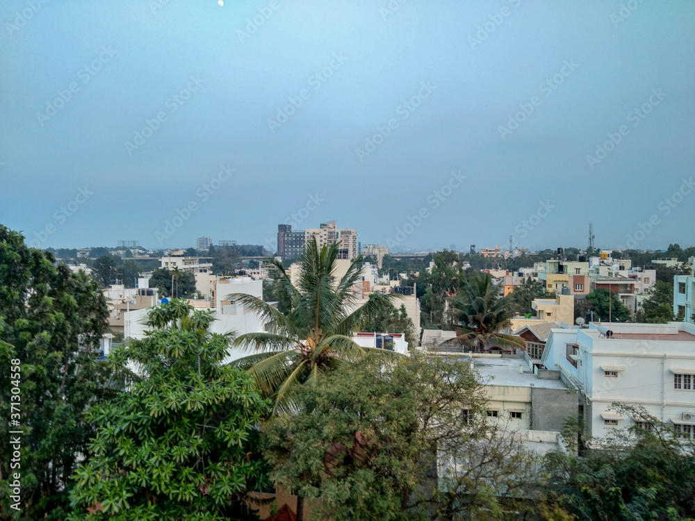 view of the city of north Bangalore
