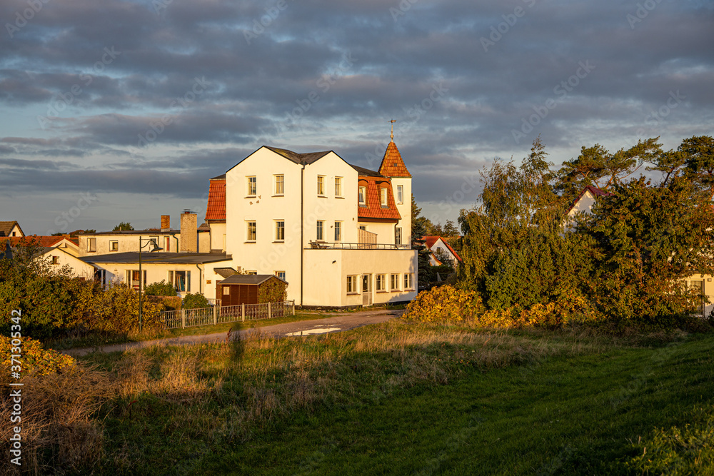 Hiddensee, Germany, 10-14-2019, Hiddensee Island in the Western Pomerania Lagoon Area// Vitte