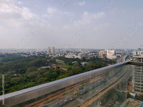 aerial view of the north Bangalore 