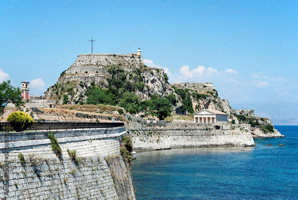 Part of the defenses of Corfu city on Corfu island in Greece