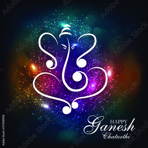 Vector Illustration of Lord Ganesha. Indian God famous for festival Ganesh Chaturthi. Creatives ideal for Social Media and wedding card cover designs