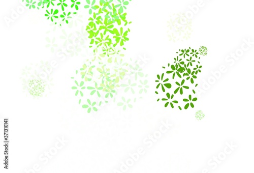 Light Green vector pattern with random forms.
