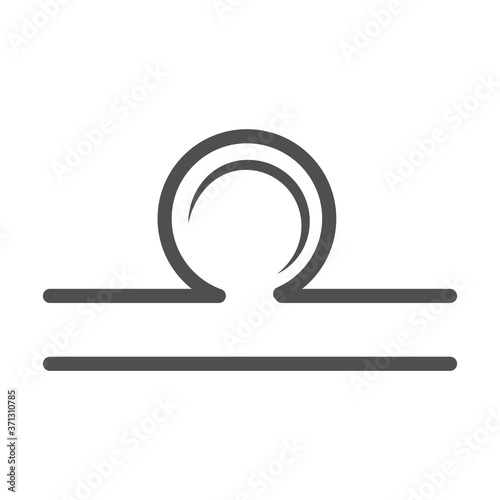 zodiac sign libra astrology calendar mystic line style icon