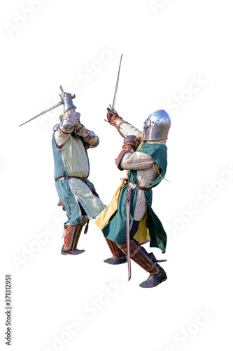 slashing between two knights