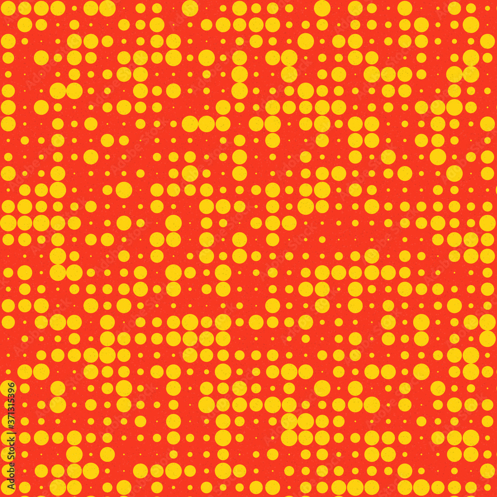 Abstract Color Halftone Dots generative art background illustration