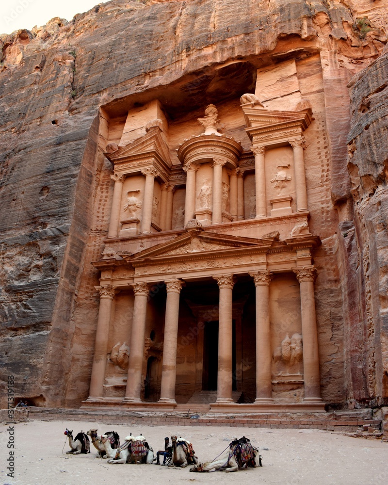 The Treasury: ancient city of Petra in Jordan