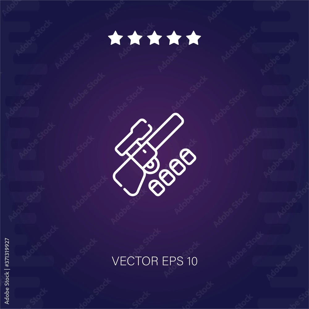 sniper rifle vector icon modern illustration sniper rifle vector icon modern illustration
