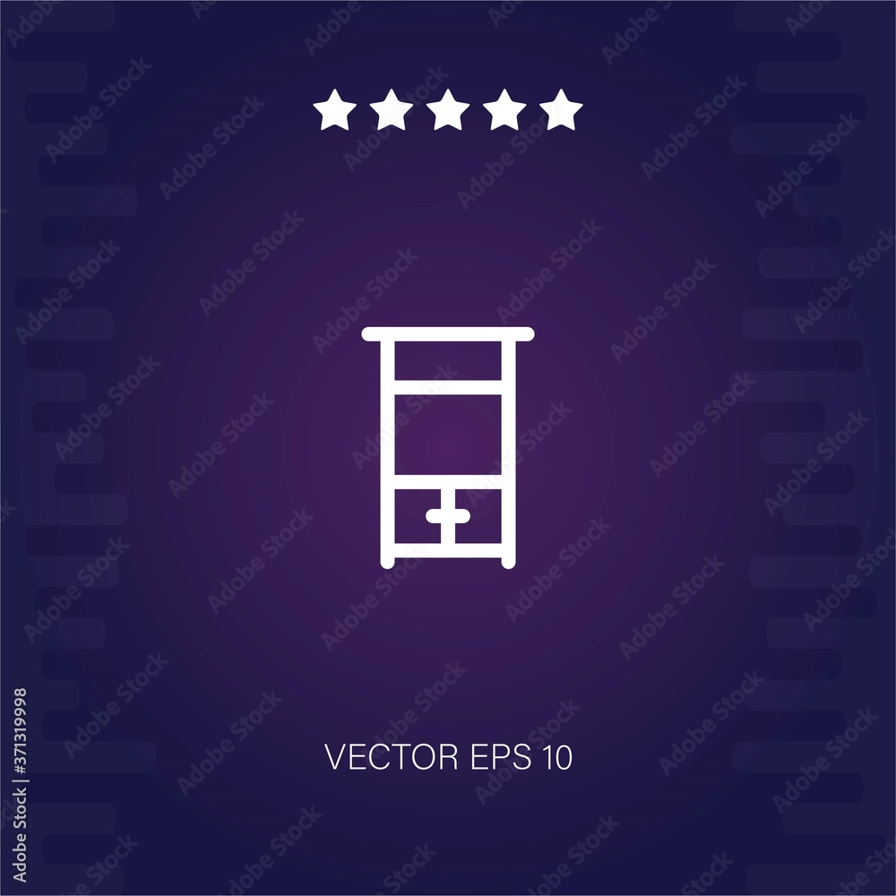 cupboard vector icon modern illustration cupboard vector icon modern illustration
