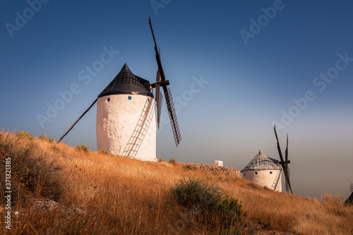 Windmills and castle of Consuegra, the famous giants from 