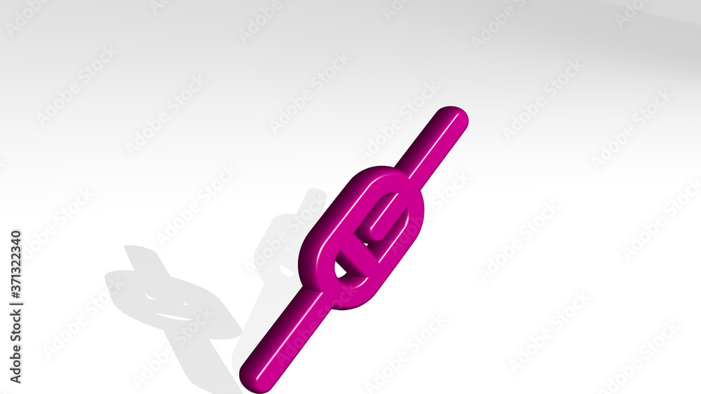 ELECTRONICS CRYSTAL DIODE 3D icon casting shadow - 3D illustration for computer and background