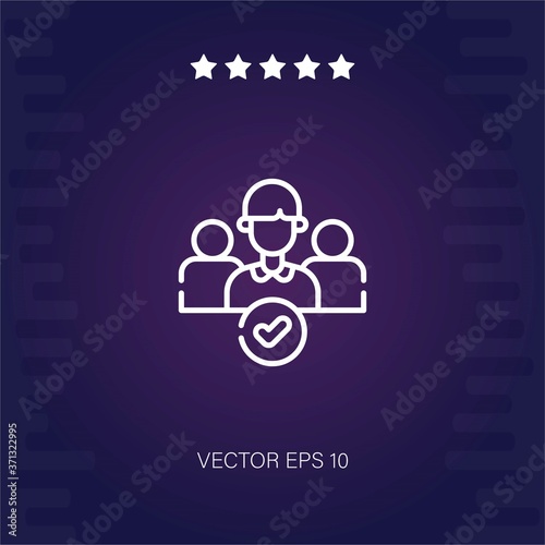 team vector icon modern illustration