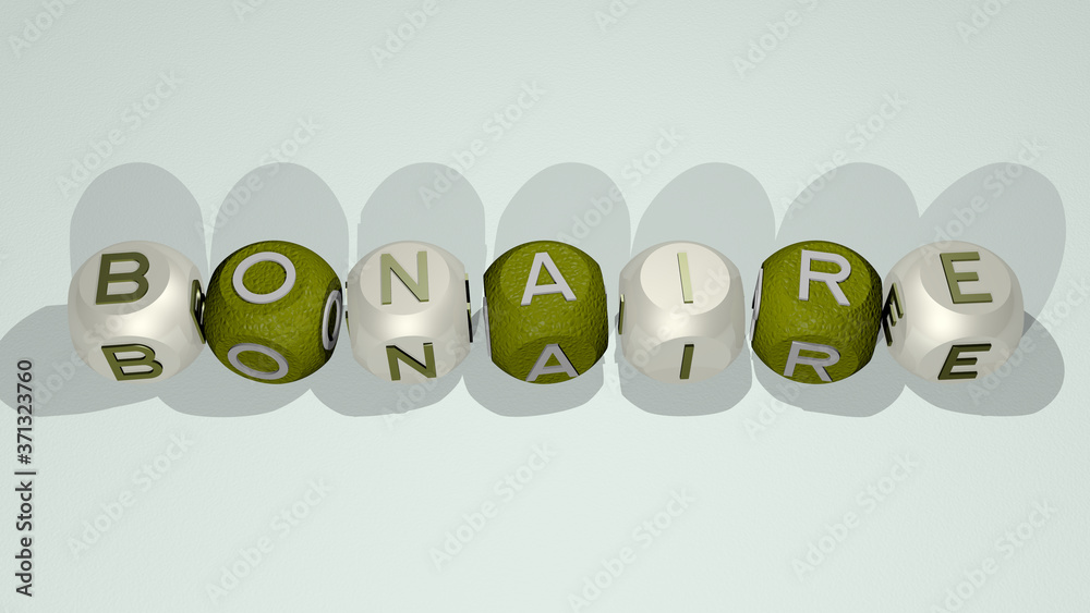 combination of bonaire built by cubic letters from the top perspective, excellent for the concept presentation for caribbean and coral combination of bonaire built by cubic letters from the top perspective, excellent for the concept presentation for caribbean and coral
