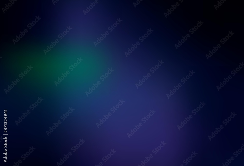 Dark Blue, Green vector colorful blur backdrop.