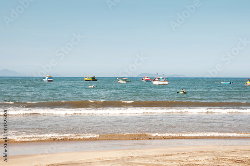 fishing boat on the beach