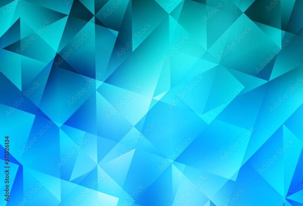 Obraz premium Light BLUE vector abstract polygonal pattern.