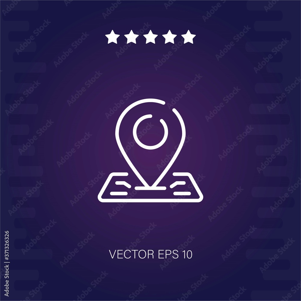 location vector icon modern illustration