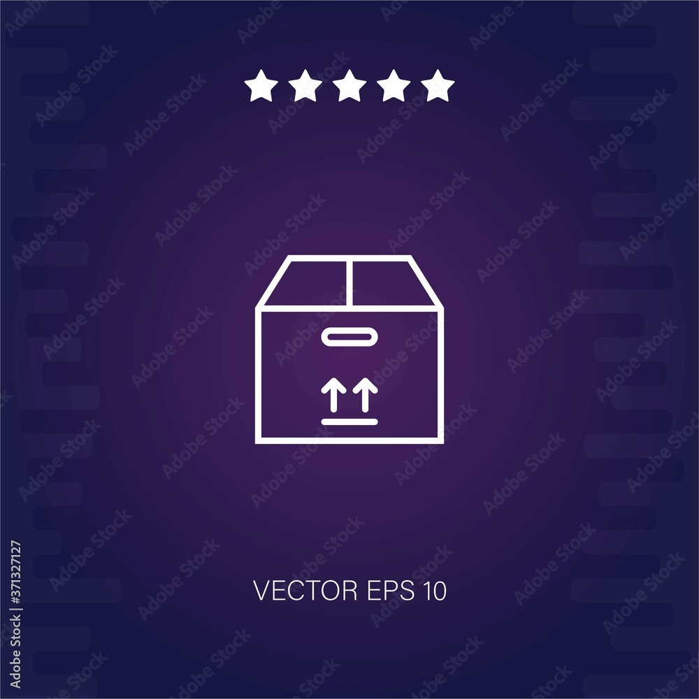 box vector icon modern illustration box vector icon modern illustration
