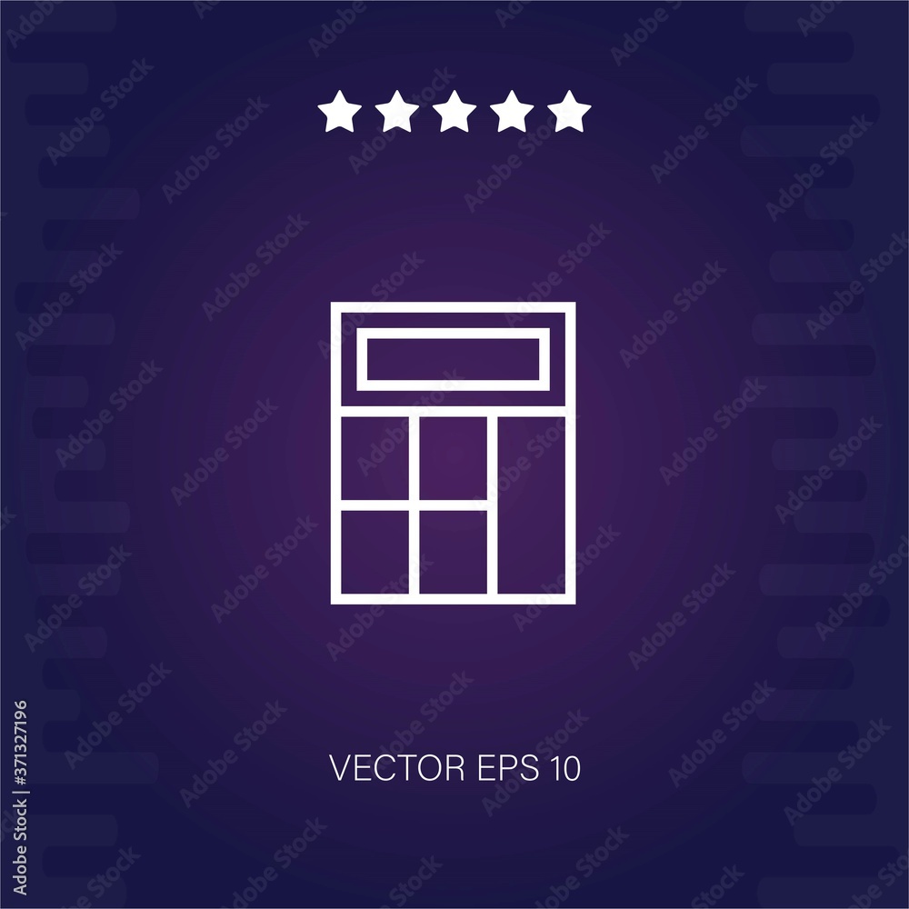 calculator vector icon modern illustration calculator vector icon modern illustration