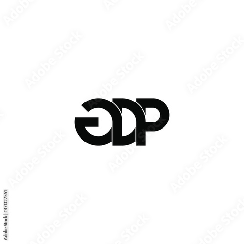 gdp letter original monogram logo design