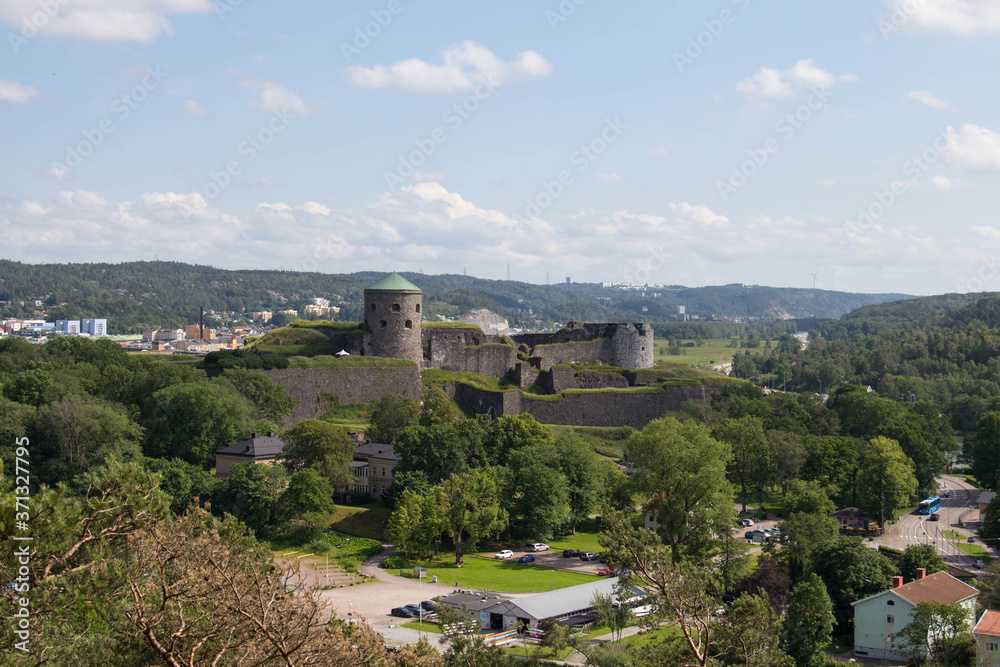 Bohus Fortress in a sunny day, Kungalv, Bohuslan, Sweden.