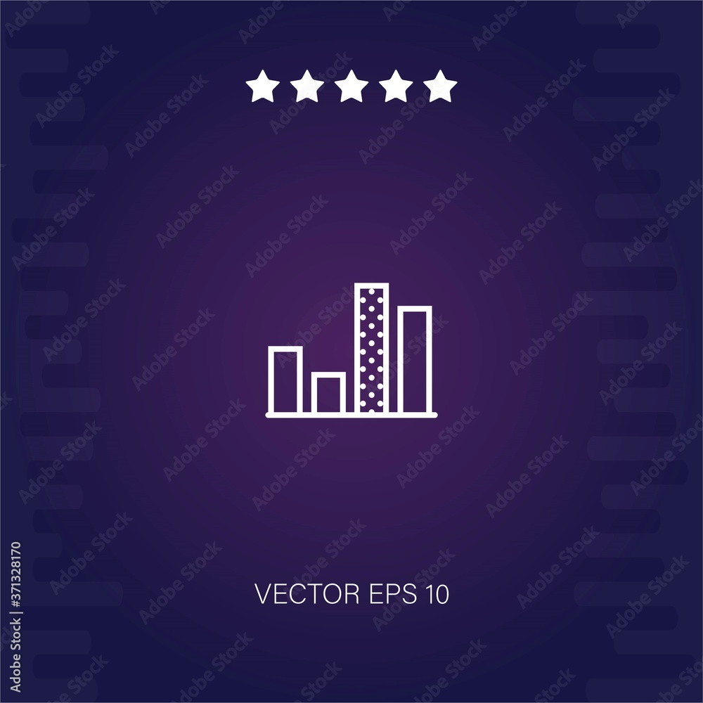 graph vector icon modern illustration