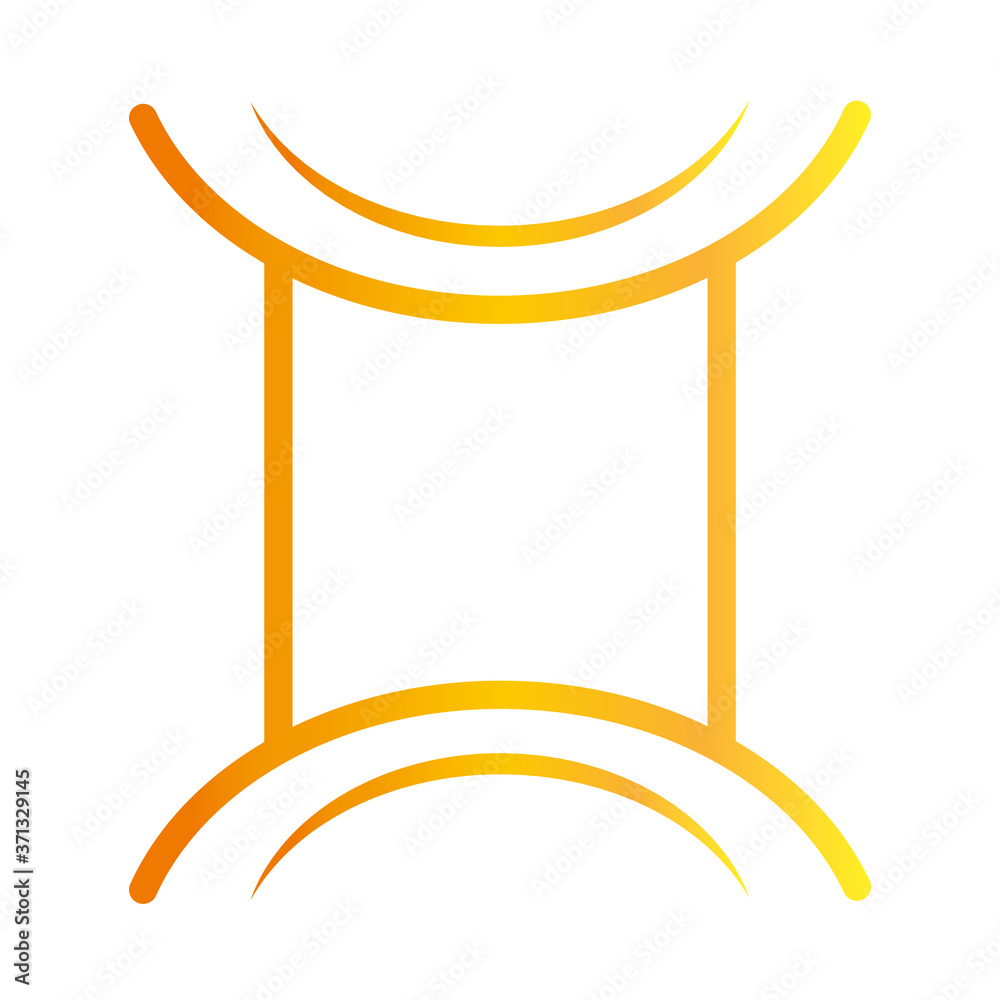 zodiac sign gemini astrology calendar mystic gradient style icon zodiac sign gemini astrology calendar mystic gradient style icon