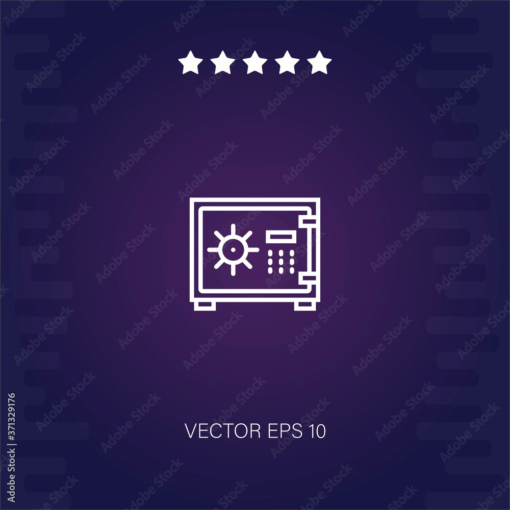safebox vector icon modern illustration safebox vector icon modern illustration