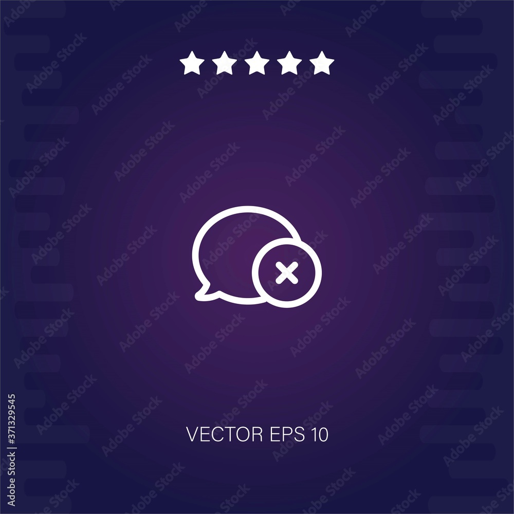 Obraz premium speech bubble vector icon modern illustration