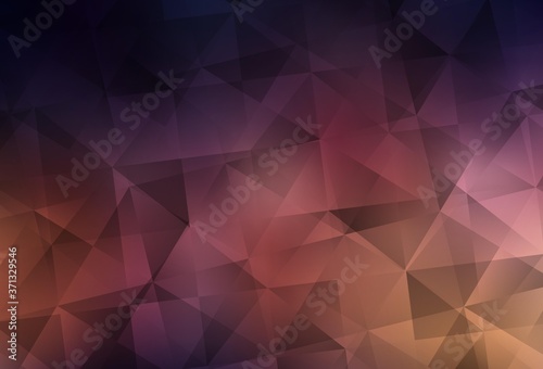 Dark Blue, Yellow vector low poly texture.