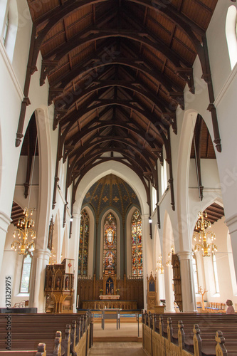 Gothenburg  Sweden - June 18 2019  interior view of Haga Church on June 18 2019 in Gothenburg  Sweden.