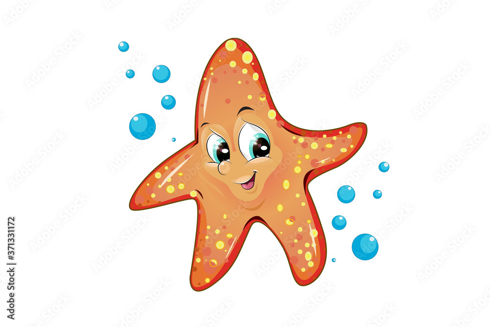 starfish cute and funny cartoon animals starfish cute and funny cartoon animals