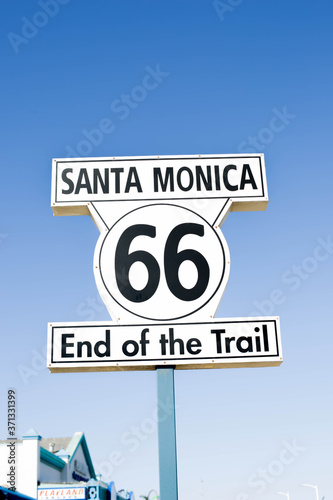Santa Monica Route 66 Sign