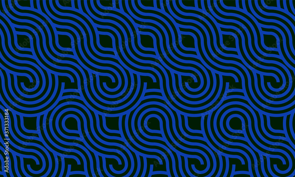Epic seamless pattern circle blue background