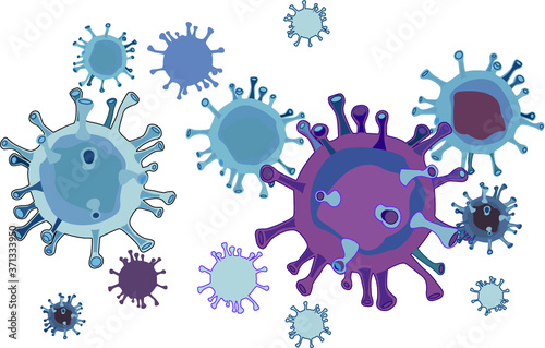 Coronavirus COVID-19 disease molecule SARS-COV2 