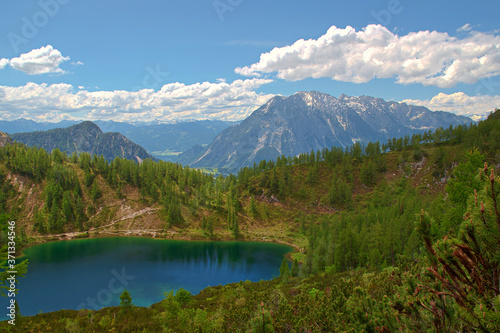 lake in the mountains  Tauplitzalm Austria