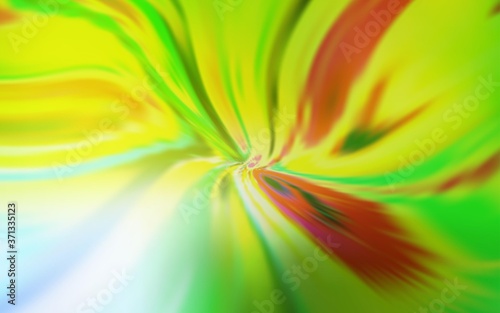 Light Green  Yellow vector texture with curved lines. Colorful abstract illustration with gradient lines. Abstract design for your web site.