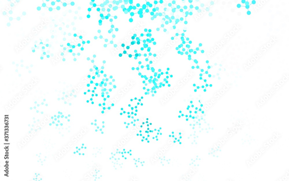 Light Green vector texture with artificial intelligence concept.