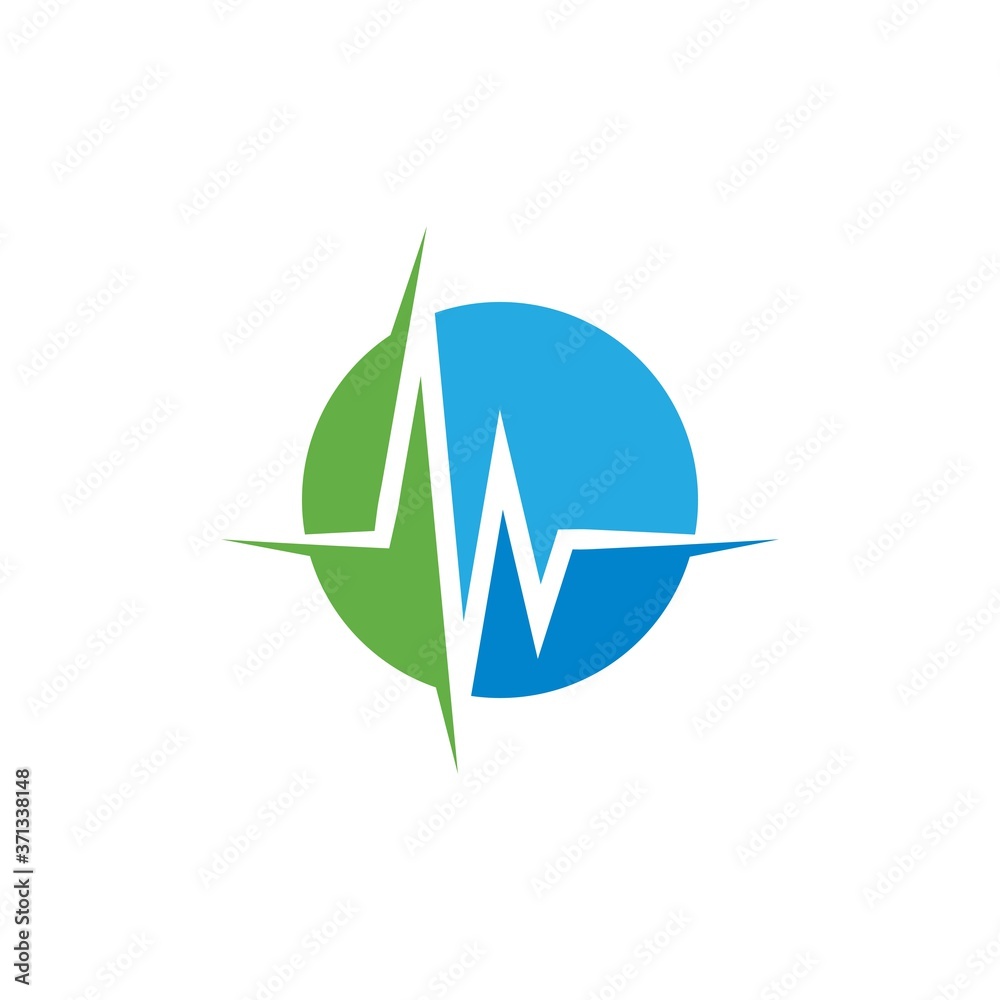 Pulse line ilustration Pulse line ilustration