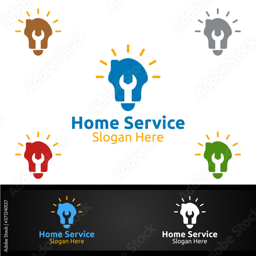 Real Estate and Fix Home Repair Services Logo